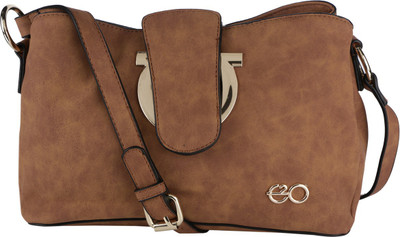 

E2O Fashion Women Casual Khaki PU Sling Bag