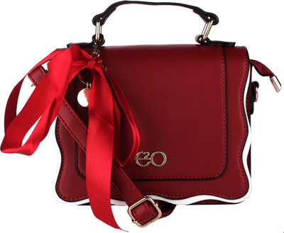 

E2O Fashion Women Casual Red PU Sling Bag