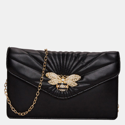 

Miss CL Women Casual Black Leatherette Sling Bag