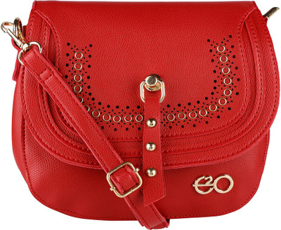 

E2O Fashion Women Casual Red PU Sling Bag