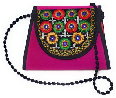 

Unique Fashion Women Evening/Party Multicolor Cotton Sling Bag