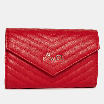 

Miss CL Women Casual Red Leatherette Sling Bag