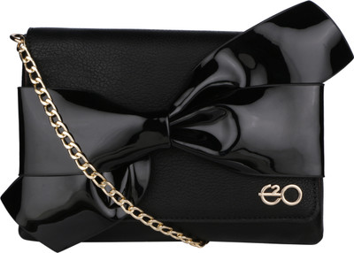 E2O Fashion Women Casual Black PU Sling Bag