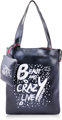 

GLORIST Women Casual Black Leatherette Shoulder Bag