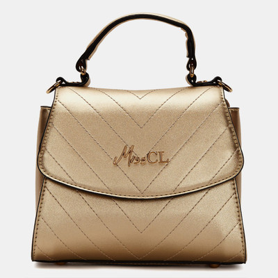 

Miss CL Women Casual Gold PU Sling Bag