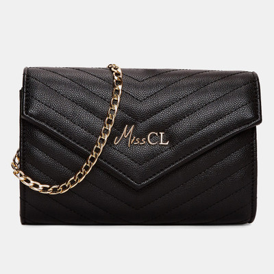 

Miss CL Women Casual Black Leatherette Sling Bag