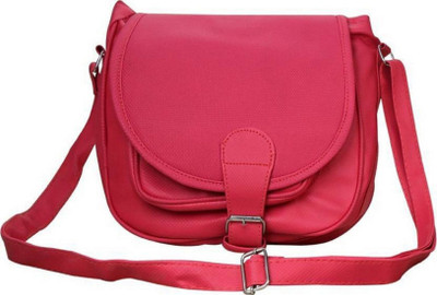 

SBS Girls Evening/Party Pink Rexine Sling Bag