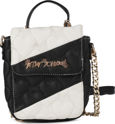 

Steve Madden Women Casual Black, White PU Sling Bag