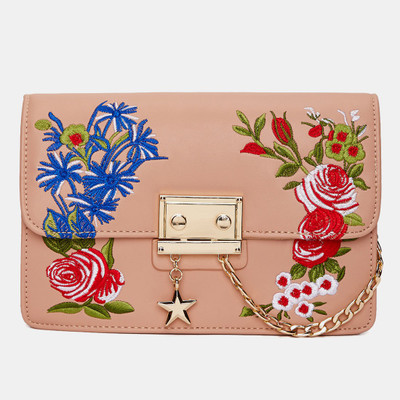 

Miss CL Women Casual Pink Leatherette Sling Bag