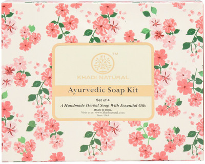 

Khadi Natural Ayurvedic Handmade herbal Soap Kit - Set of 4(125 g, Pack of 4)
