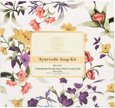 

Khadi Natural Ayurvedic Handmade herbal Soap Kit - Set of 6(125 g, Pack of 6)
