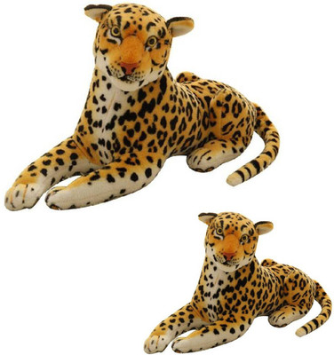 

MEGAEMART CHEETAH ANIMAL SOFT TOY [32CM AND 40CM] PACK OF 2 - 40 cm(Multicolor)