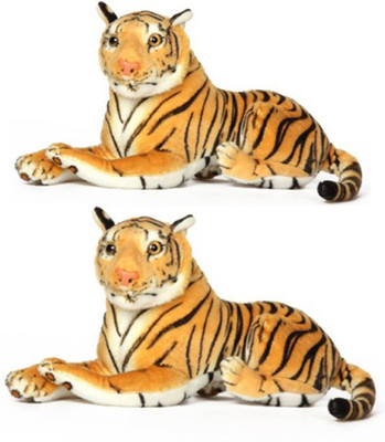 

MEGAEMART TIGER ANIMAL SOFT TOY PACK OF 2 - 40 cm(Multicolor)