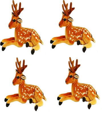 

Speoma DEER ANIMAL SOFT TOY PACK OF 4 - 32 cm(Multicolor)