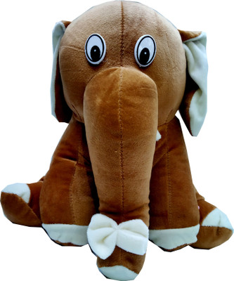 

Adeal Cute Brown Elephant Stuffed Toy - 32 mm(Brown)