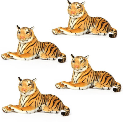 

MEGAEMART TIGER ANIMAL SOFT TOY PACK OF 4 - 40 cm(Multicolor)