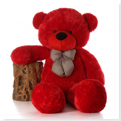 

KGNTOYS 4 feet teddy bear (red) - 122 cm(Red)