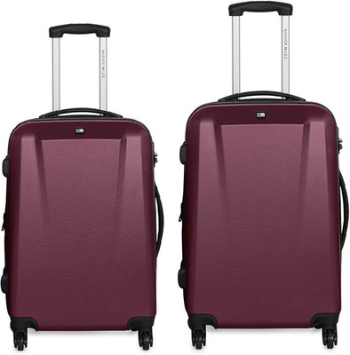 

Nasher Miles Canberra Set of 2 24- Expandable Check-in Luggage -  inch(Maroon