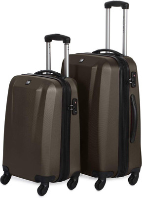 

Nasher Miles Canberra Set of 2 20- Expandable Check-in Luggage -  inch(Brown