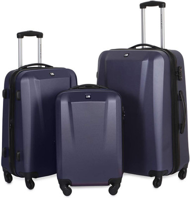

Nasher Miles Canberra Set of 3 20-24- Expandable Check-in Luggage -  inch(Purple