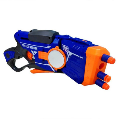 

Royal Collections Multidirectional Blaze Storm Manual Soft Bullet Gun with Foam Bullets and Suction Darts (Multicolor)(Multicolor)