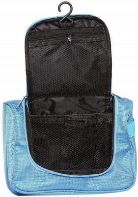 

Kanha Toiletry Bag Travel Organizer Cosmetic Bags Makeup Bag Toiletry Kit Travel Bag Travel Toiletry Bag Unisex Blue Travel Toiletry Kit Sky Blue(Blue)