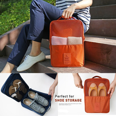 

iBubble Waterproof Travelling Shoe Storage Bag Storage Footwear Organiser Pouch (Colour May Vary)(Multicolor)