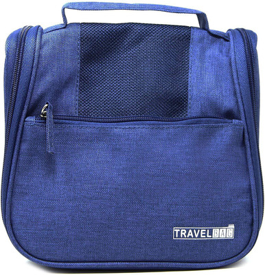 

Kanha New Travel Bag Beauty Make Up Toiletry Wash Bag Zipper Cosmetic Case Organiser Party, Picnic Easy Carrying (NAVY BLUE)(Blue)