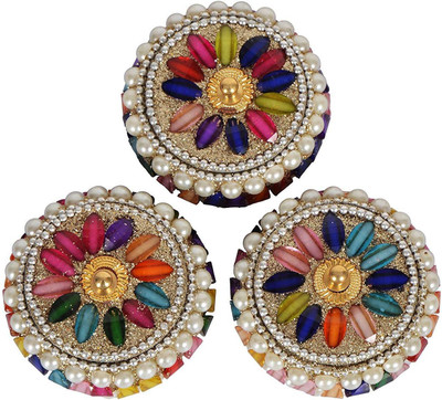 

Jaipuri Craft Decorative Handicraft Pearl Jewelry Box Vanity Box(White)