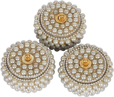 

Jaipuri Craft Decorative Handicraft Jewelry Box Vanity Box(White)