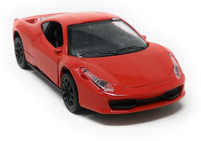 

Akrobo Sport Car Pull Back with Operable Doors and Light and Music Great Gift for Kids Red(Red)