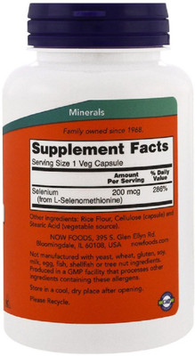 

Now Foods Now Foods, Selenium,(180 No)