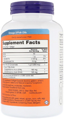 

Now Foods Now Foods, Omega-3,(180 No)