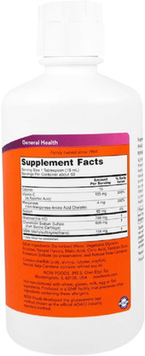 

Now Foods Now Foods, Liquid Glucosamine & Chondroitin, with MSM, Citrus,(946 ml)