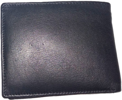 

HUSSAINS Men Black, Red Genuine Leather Wallet(6 Card Slots)