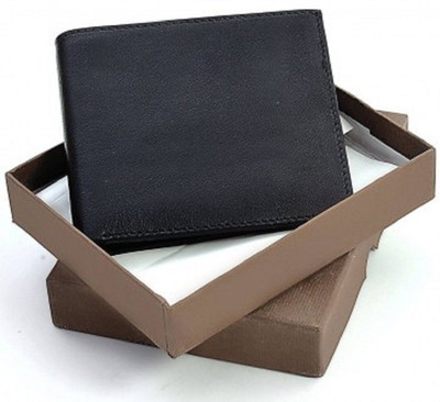 

AS Boys Black Genuine Leather Wallet(3 Card Slots)