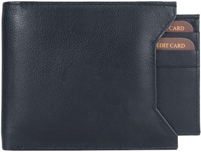

Woodlion Men Black Genuine Leather Wallet(3 Card Slots)