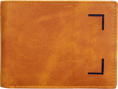 

WAAO Men Tan Artificial Leather Wallet(4 Card Slots), Tan ll