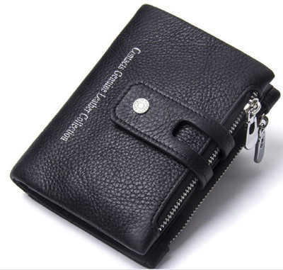 

CONTACTS Men Black Genuine Leather Wallet(14 Card Slots)