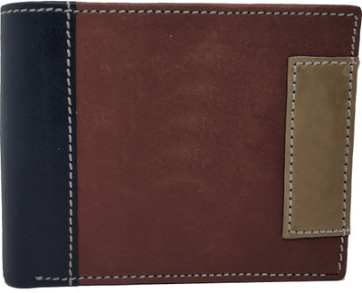 

Wildmount Men Brown Genuine Leather Wallet(3 Card Slots)
