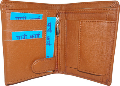 

Fillincart Men Brown Artificial Leather Wallet(9 Card Slots)