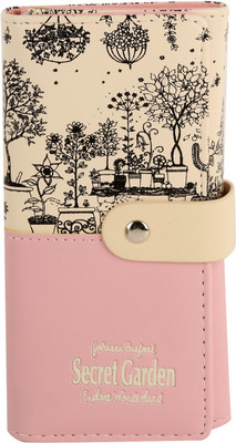 

Popmode Women Pink Artificial Leather Wallet(8 Card Slots), Multicolor