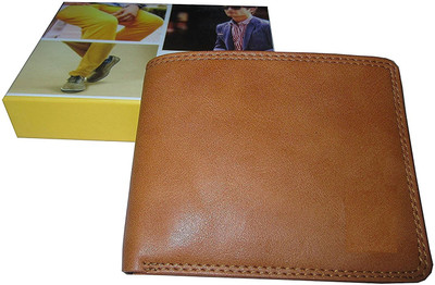 

AS Boys Tan Genuine Leather Wallet(3 Card Slots)
