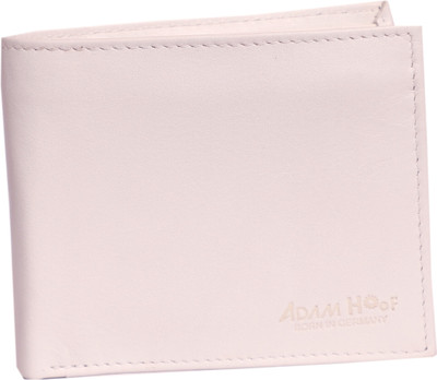 

Adam Hoof Men White Genuine Leather Wallet(11 Card Slots)