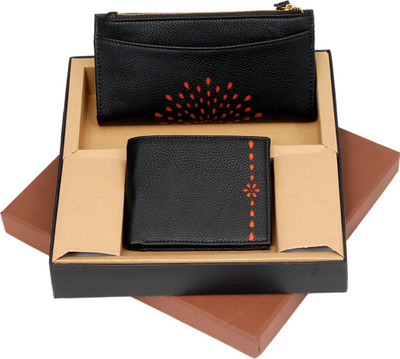 

Borse Men Formal Black Genuine Leather Wallet(5 Card Slots)
