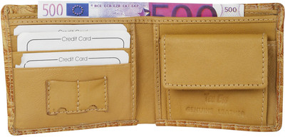 

Tee Ess Boys Orange, Beige Genuine Leather Wallet(3 Card Slots), Print orange