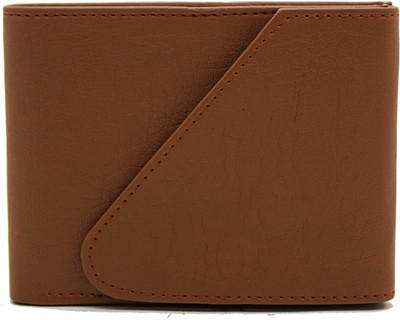 

flex boom Men Brown Artificial Leather Wallet(4 Card Slots)
