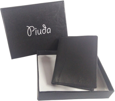 

piuda Men Brown Genuine Leather Card Holder(6 Card Slots), Dark brown
