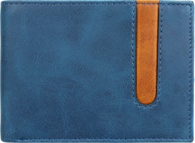 

WAAO Men Blue Artificial Leather Wallet(4 Card Slots)