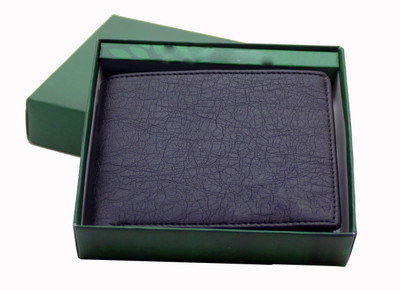 

flex boom Men Black Artificial Leather Wallet(10 Card Slots)